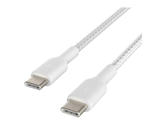 Belkin 2 Kable w oplocie USB-C na USB-C 60W, 2 m, białe - 1330467 - zdjęcie 3